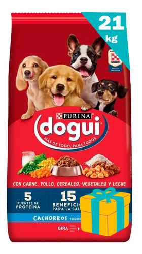 Ración Para Perro - Dogui Cachorros 21 Kgs + Envío