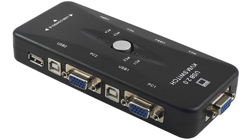 Switch Kvm Conectores Usb / Vga De 4 Puertos · Kvm-41ua