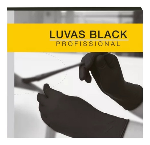 Kit Com 10 Luvas Tam. P Black Profissional Latex Marco Boni