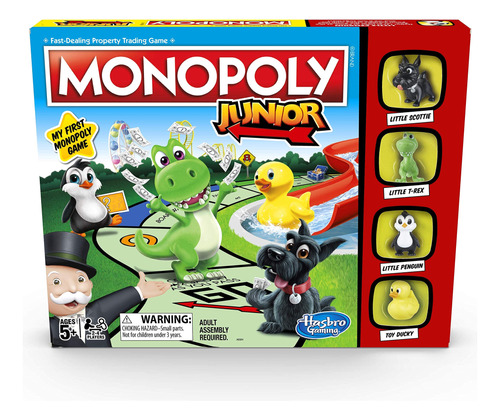 Monopoly Juego Junior, Juego De Mesa Monopoly Para Niños, .