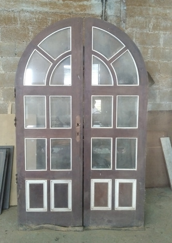 Puerta Principal De Madera Y Vidrio Para Casa 