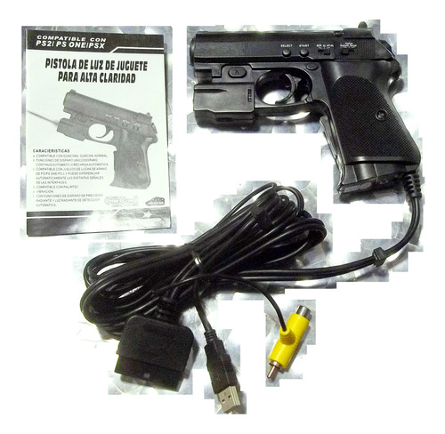 Pistola Compatible Guncon Ps2 Ps One Psx P/tv Crt No Led Lcd