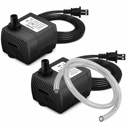 2 Piezas De Mini Bomba De Agua Sumergible (95 Gph 5 W) Para