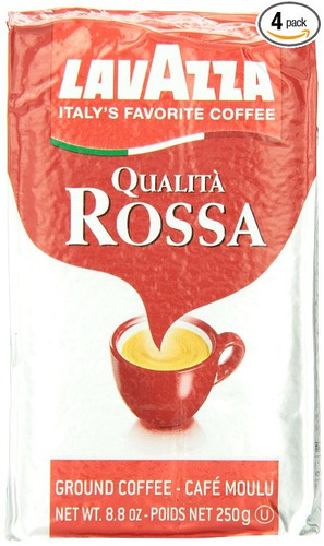 Lavazza Qualita Rossa - Caffe Espresso Tierra, Ladrillos 8,8