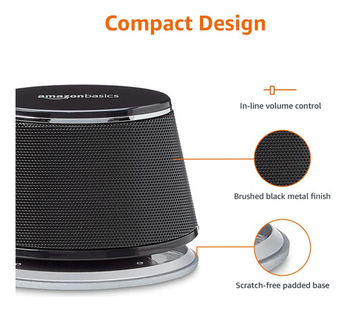 Altavoces De Ordenador Usb Plug-n-play De Amazon Basics Para