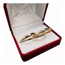 Comprar Combo Alianzas Y Anillo Oro 18k 7.9g Casamiento Compromiso