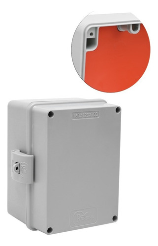 Quadro Caixa De Comando 160x120x80 Completa Cinza Rohdina