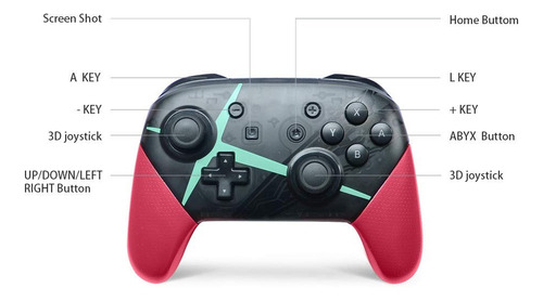 Control Bluetooth Tipo Pro Genérico Para Nintendo Switch Ns