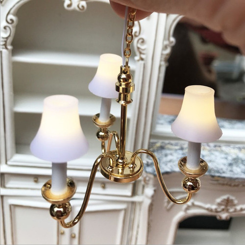 1/12 Modelo De Lámpara De Techo En Miniatura De La Casa De