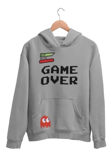 Sudadera Videojuego Clasico Game Over Con Envio Gratis Cuotas