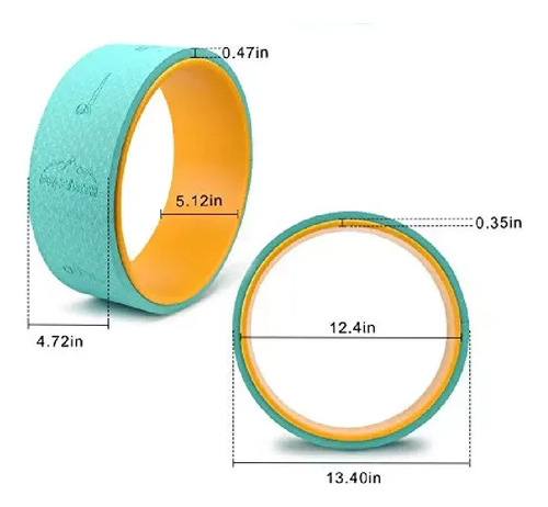 Rueda Circulo De Yoga Pilates Ejercicios Yoga Wheel