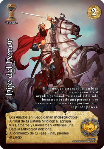 Hijo Del Honor 072/215 - Talisman - Cid - Myl Español