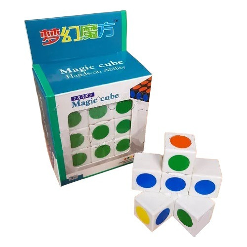 Floppy Cubo Rubik 3x3x1  Magic Cube Cuboide Blanco - Negro