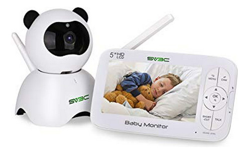 Baby Monitor 5 Inches Hd Lcd With Video And Audio Two-way Vo