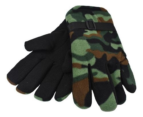 Guantes De Polar Camuflado Reforzado Hombre Hot Hat 6935