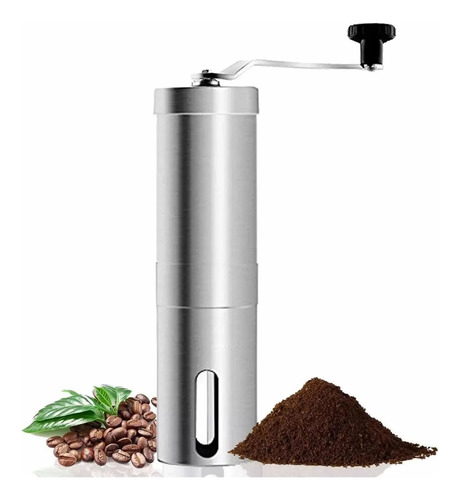Molinillo De Café Manual Amoladora De Café Acero Inoxidable Plateado