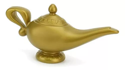 Lâmpada mágica do gênio de Aladdin  Lâmpada de fantasia de gênio mágico de  Aladdin - Lâmpada de luz mágica gênio colecionável vintage para decoração  de mesa de casa, belo presente para