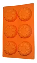Comprar Molde Silicon Ponquesitos Girasol 7cm X 3cm C\u002Fu 6 Piezas