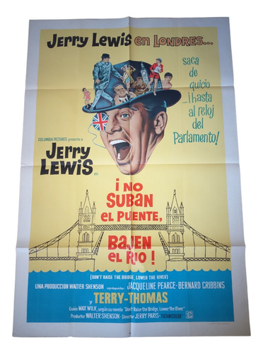 Poster Afiche Cine - No Suban El Puente ... Jerry Lewis *