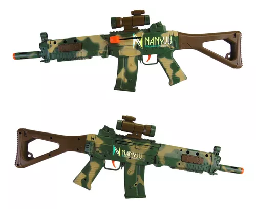 Arminha Nerf Rifle Pistola Espingarda Camuflada Metralhadora