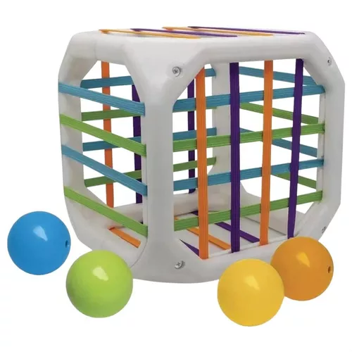 Jogo Infantil Para Crianças Cubo Entrelaçado Com Bolinha