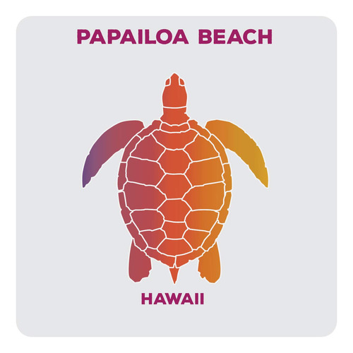 Posavaso Acrilico Recuerdo Papailoa Beach Hawaii 4 Diseño