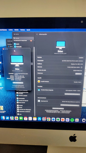 Imac 21,5 2017, Retina, Core I5, 16gb Ram, 1tb Ssd Gris (Usado)