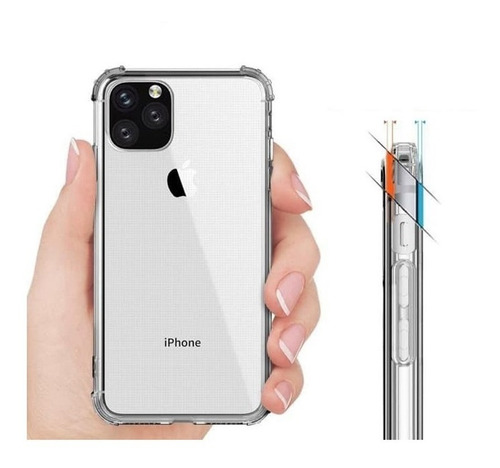 Capinha Compativel iPhone 12pro Max 6.7 Transparente + Brind