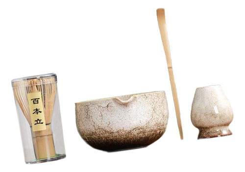 4 Piezas Matcha Set Japanese Making Matcha Bowl Matcha Kit
