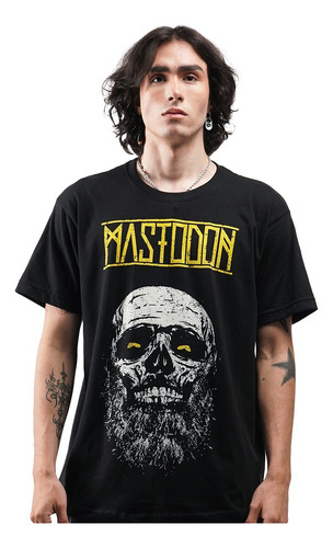 Camiseta Oficial Mastodon Grey Skull Rock Activity