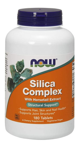 Silica Complex Now Foods Mineral Silício Pílula Da Beleza