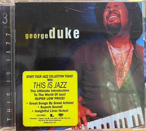 George Duke - This Is Jazz. Cd, Compilación.