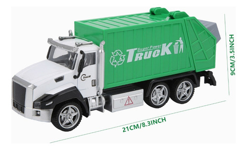 1:42 Caminhão De Lixo Caminhão De Lixo Diecast Toy A