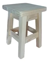 Comprar Banco \u002F Banquito \u002F Taburete Bajo -madera Pino Tapa Reforzada Pino Natural Lijado Pino Natural