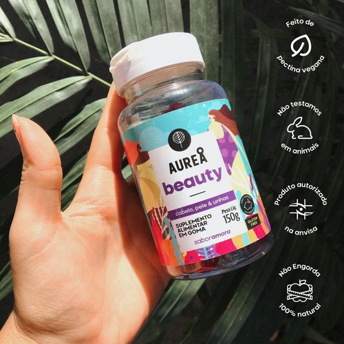 Imagem 2 de 9 de Kit Aurea Beauty - Crescimento Capilar | Vegano Importado