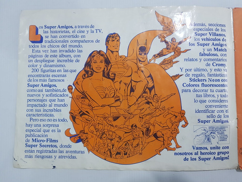 Imagen 3 de 10 de Antiguo Álbum Figuritas Súper Amigos Cromy Faltan Mag 58824