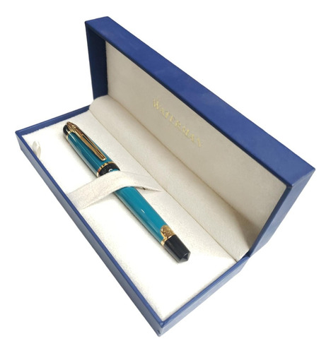 Waterman Phileas  Roller Ball Laca Turquesa Con Oro Estuche