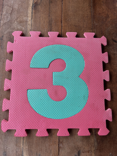 Piso De Goma Para Bebe Con Numeros Varios Números