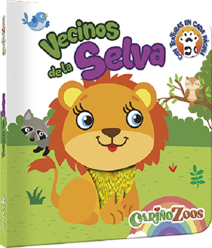 Vecinos De La Selva - Cariñozoos (libro Con Texturas), De No Aplica. Editorial Latinbooks, Tapa Dura En Español