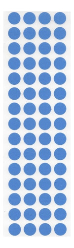 Etiqueta Bolinha Colorida 13mm - Cartela Com 1000 Etiquetas Cor Azul