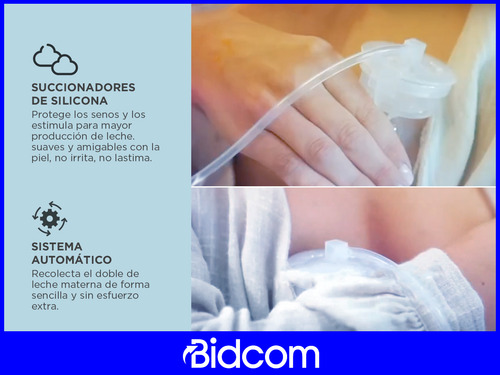 Extractor Leche Materna Doble Gadnic Automatico Pantalla Lcd