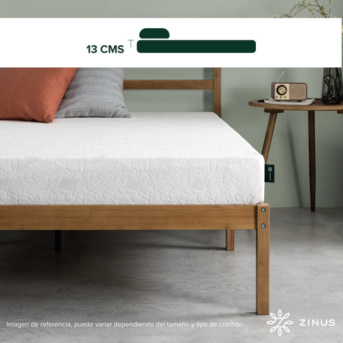 Zinus | Colchón King Memory Foam 12 Cm Alivia Presión