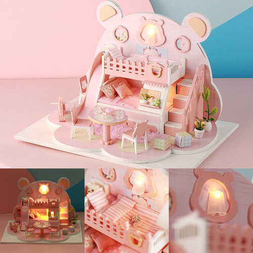Casa De Muñecas Diy Juguete Para Niñas
