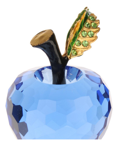 La Estatua De La Fruta De Cristal Esculpe Los Adornos Azul