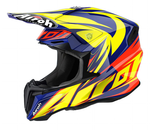 Casco Airoh Cross Twist Evil Azul Consulte Talles