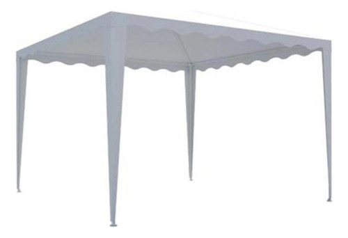 Tenda Gazebo Impermeável Aço Branco 300x300cm Praia E Jardim