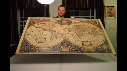 Imagen 4 de 5 de Rompecabezas Ravensburger Mapamundo Histórico De 5000 Piezas