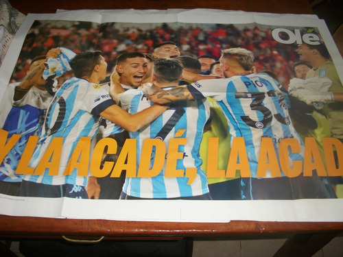 Poster Del Triunfo De Racing Vs. Independiente X Liga 2022 (Usado)