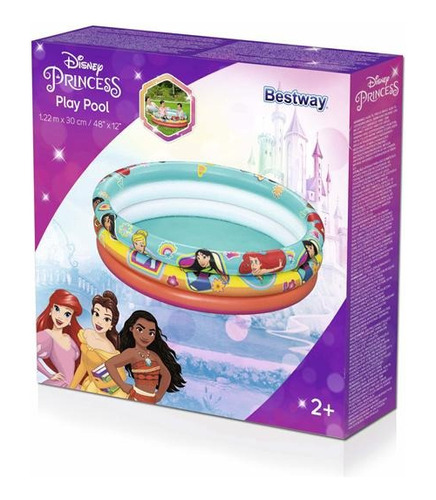 Pileta Infantil Bestway Princesas Disney 3 Aros 1,22 X 30