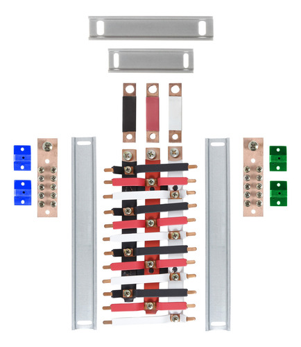 Quadro Distribuição 26 Polos Embutir C/kit Trifásico 150a
